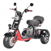 Электроскутер Citycoco White Siberia PRO Trike 3000W Черный