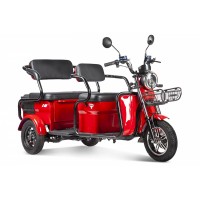 Электротрицикл Rutrike Экипаж Люкс Красный